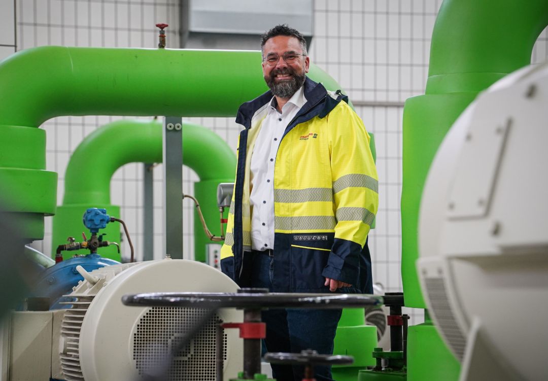 Sebastian Daus im Wasserwerk