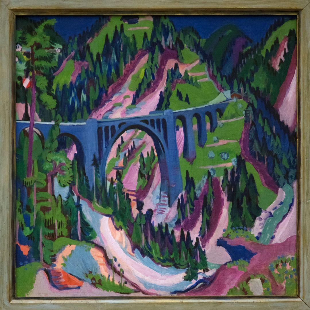 Ernst Ludwig Kirchner (1880&ndash;1938): Br&uuml;cke bei Wiesen